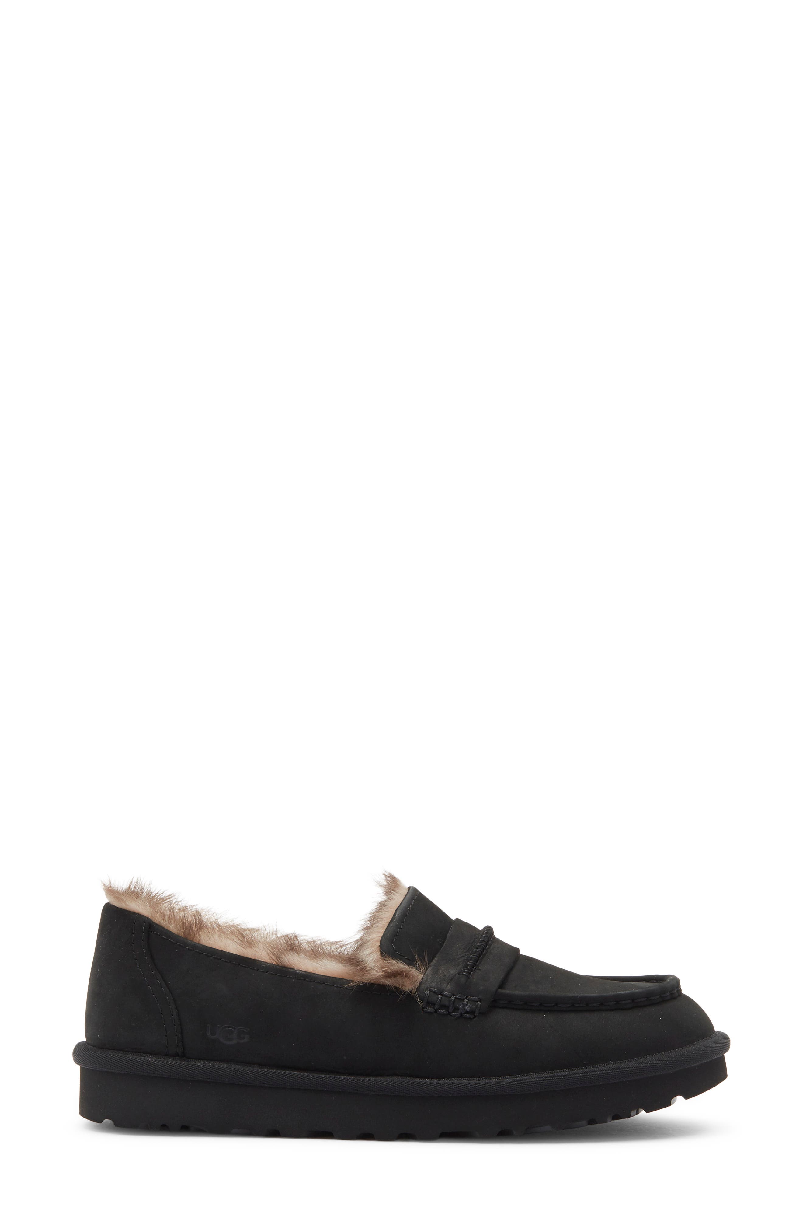 Ellis Leather Loafer, Alternate, color, BLACK