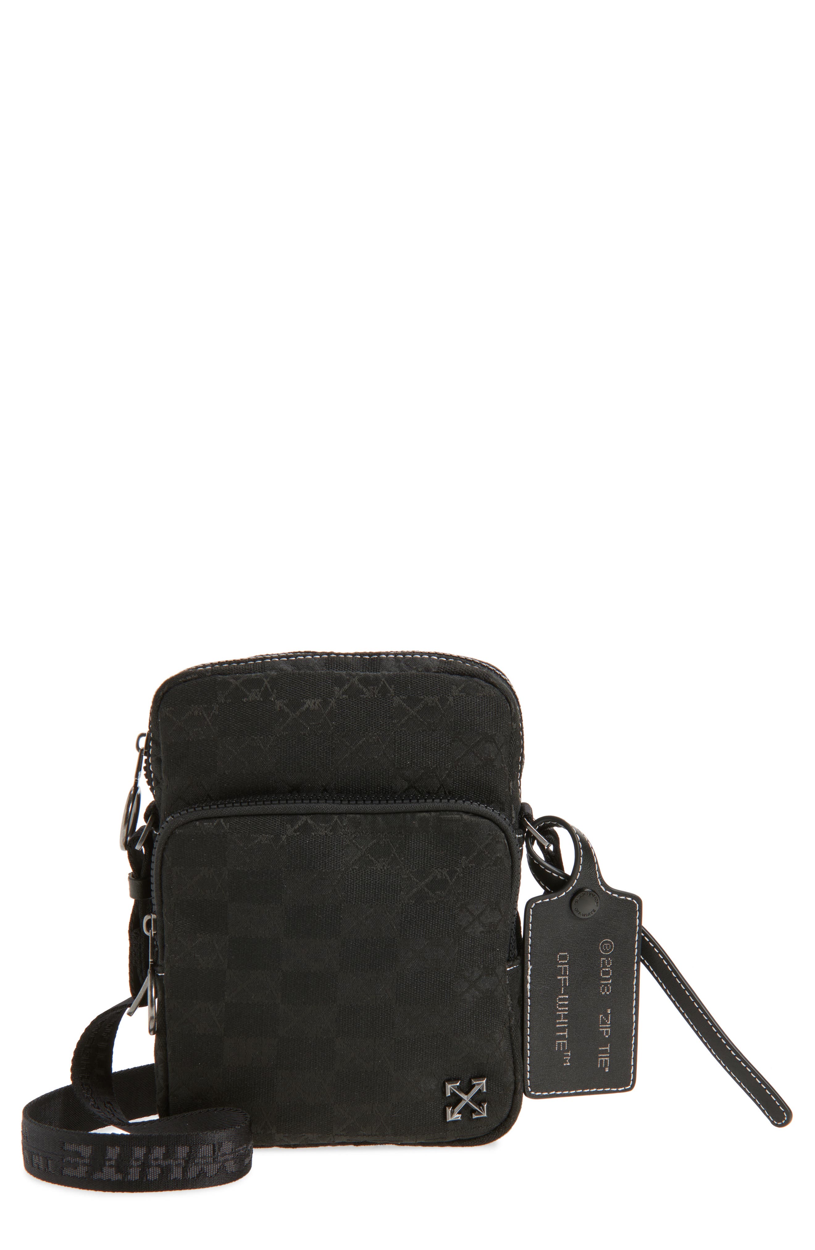 Off-White North/South Flight Multi Pocket Crossbody Bag