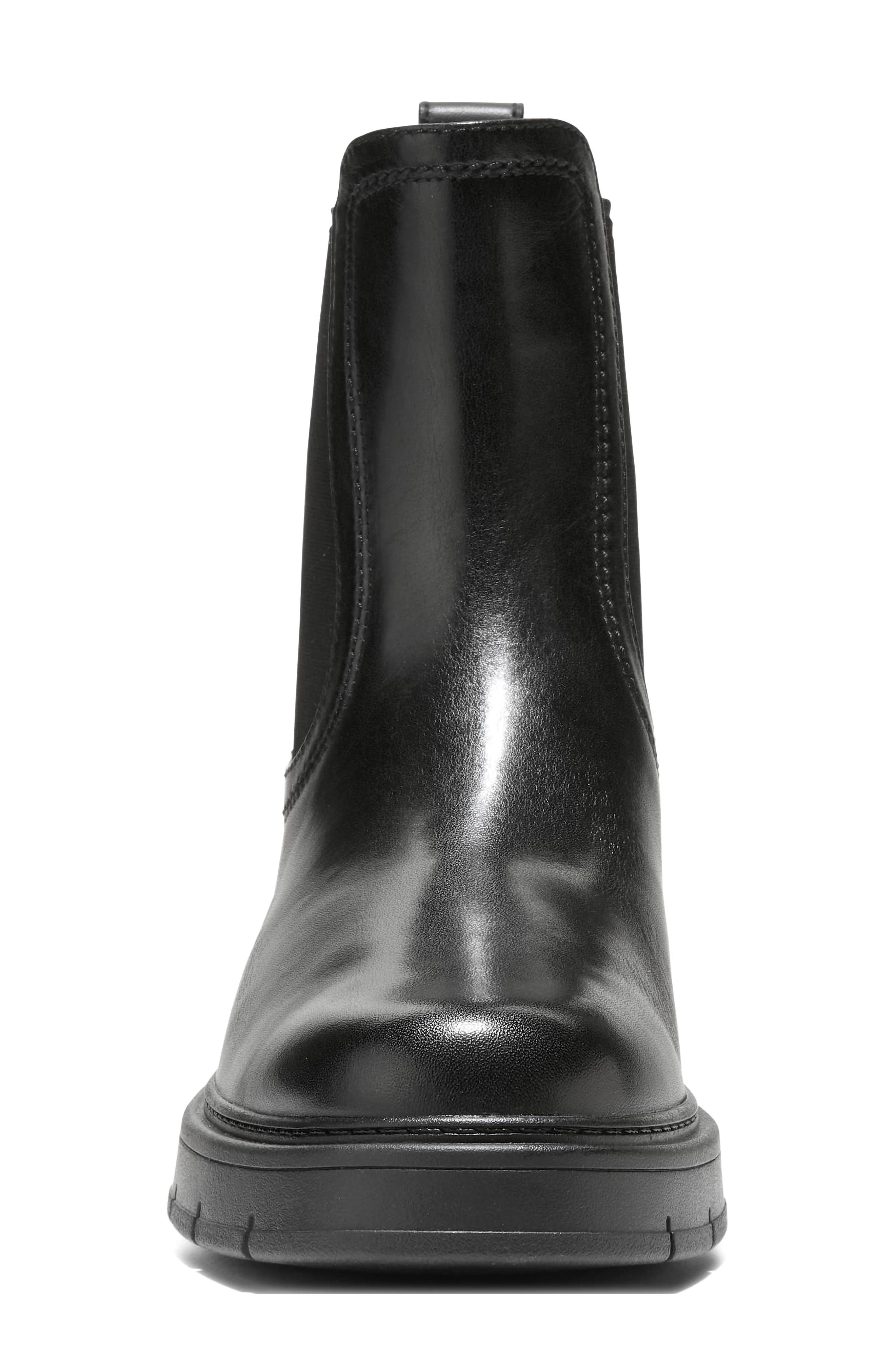 Grand Flex Fenella Waterproof Chelsea Boot, Alternate, color, BLACK LEATHER WP