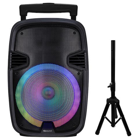 15 Inch Portable Bluetooth Speaker with Tripod Stand