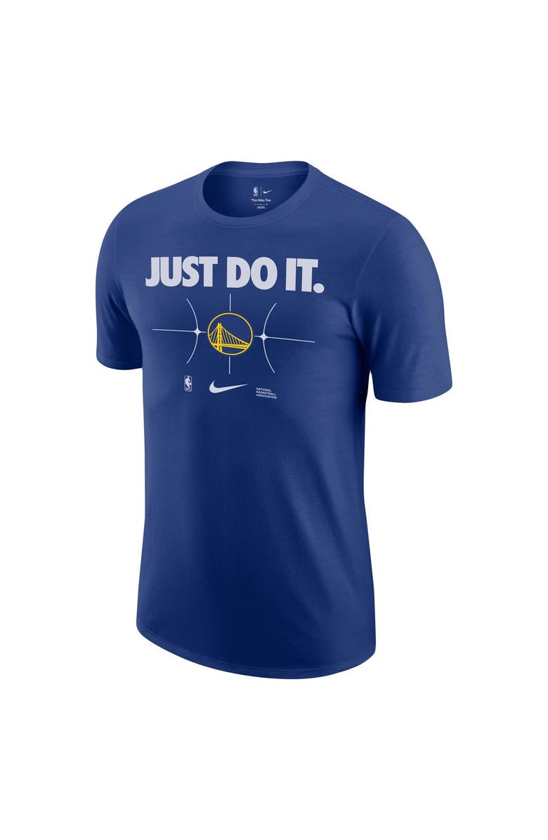 Nike Men's Nike Royal Golden State Warriors Just Do It T-Shirt, Alternate, color, Royal