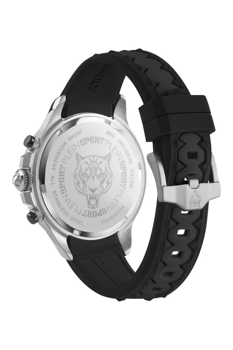 Warrior Tech Watch, Alternate, color, BLACK/ STAINLESS STEEL