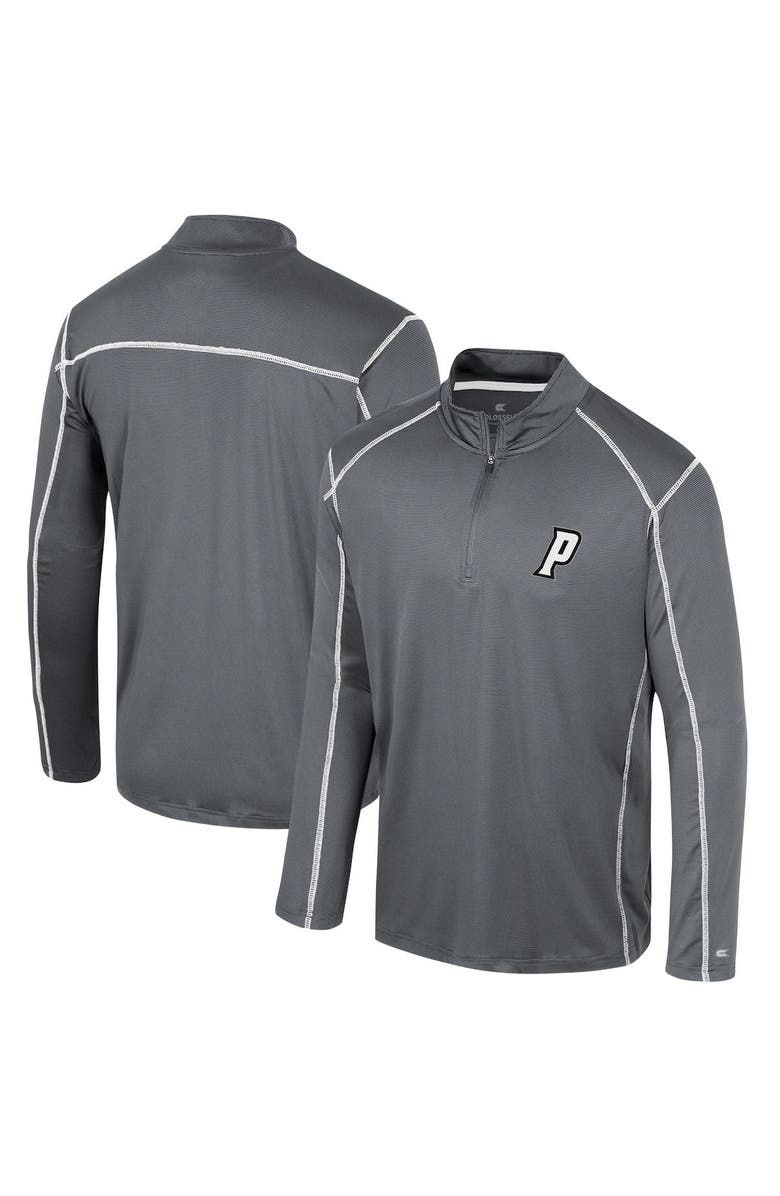 COLOSSEUM Men's Colosseum Black Providence Friars Cameron Quarter-Zip Windshirt, Main, color, 