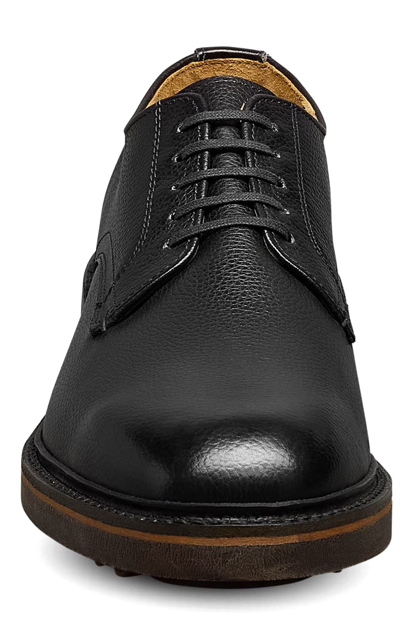 Allen Edmonds Noah Lugged Plain Toe Derby, Alternate, color, Black