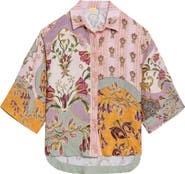 Agua Bendita Chrissy Aura Cover-Up Button-Up Shirt