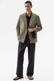 H&M Regular Fit Linen-blend Trousers