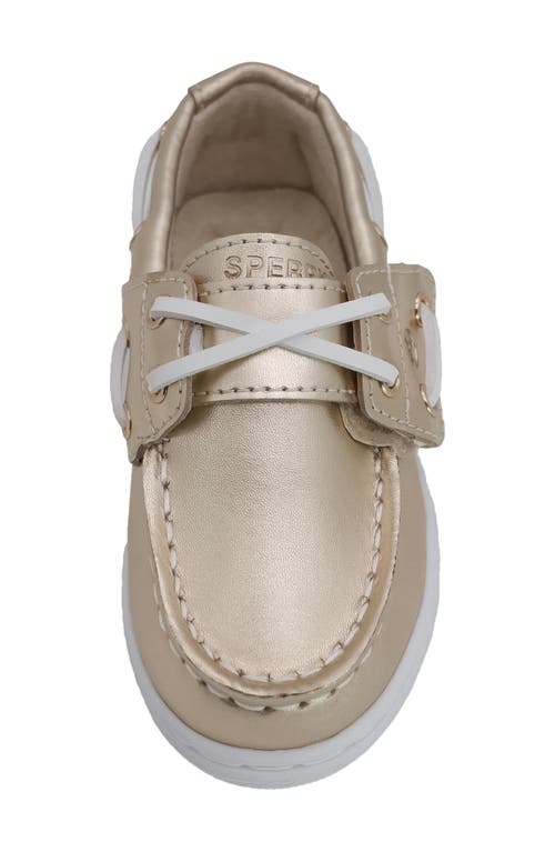 Sperry Cup Ii Metallic Boat Shoe In Gold