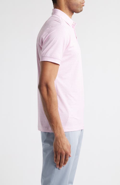 Mizzen + Main Mizzen+main Versa Trim Fit Dot Print Performance Golf Polo