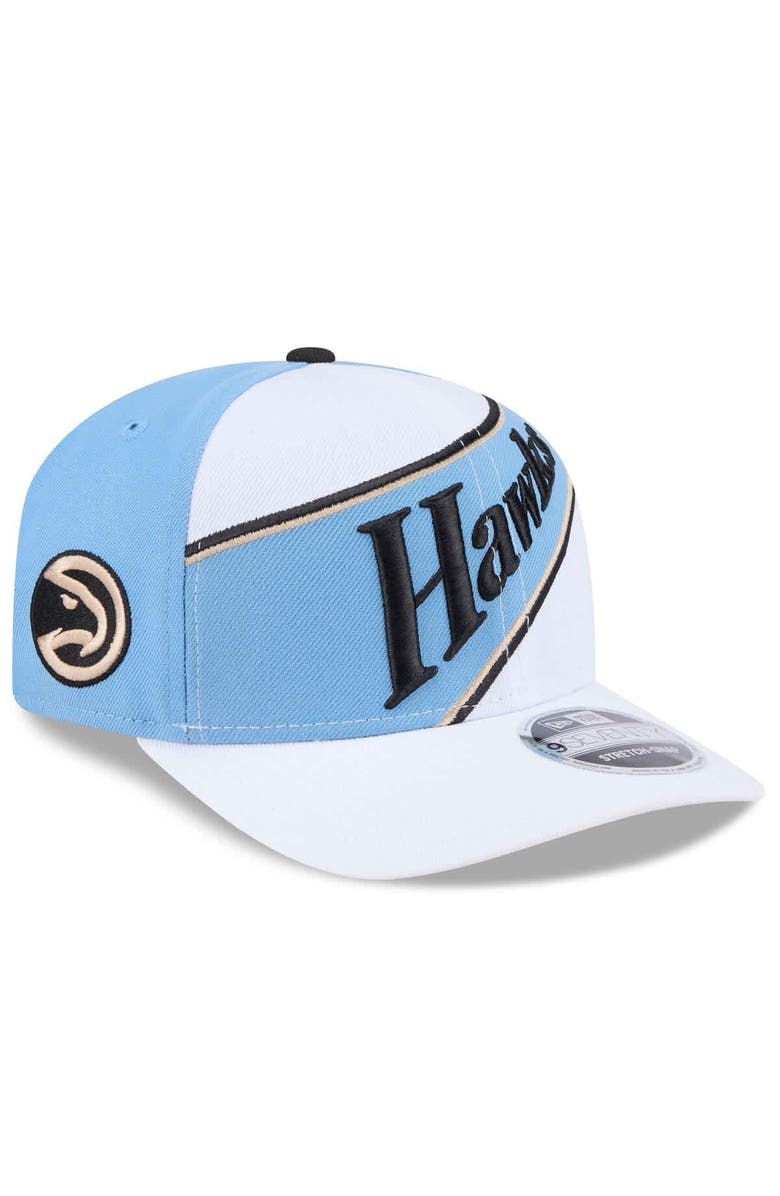 New Era Men's New Era White Atlanta Hawks 2024/25 City Edition 9SEVENTY Stretch-Snap Hat, Main, color,