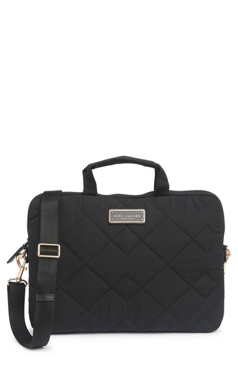 Quilted Nylon Laptop Bag