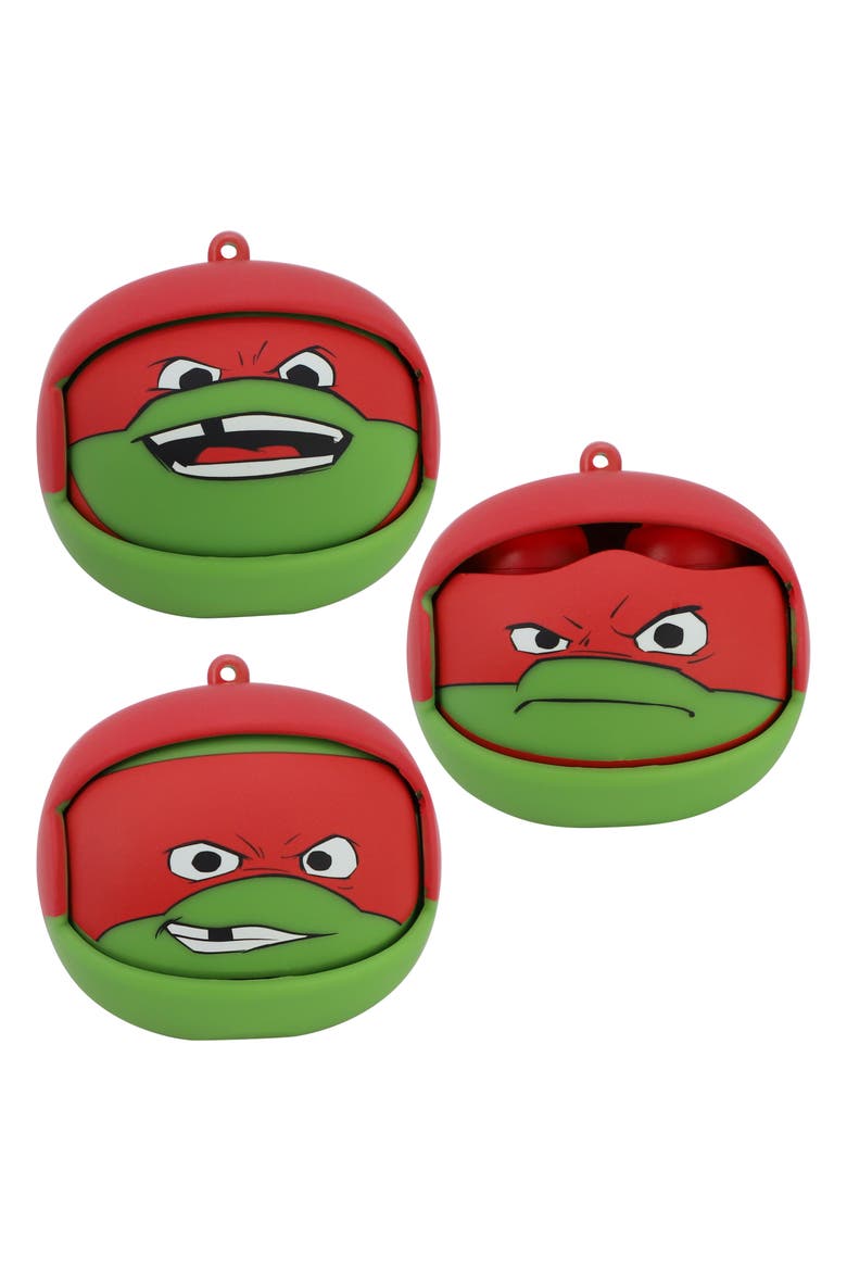 Ninja Turtles Raph Wireless Bluetooth True Earbuds, Alternate, color, Green