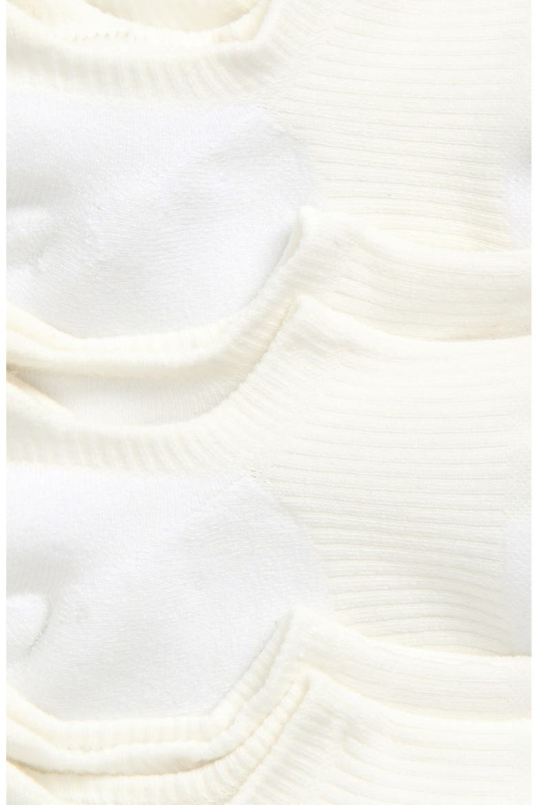 Invisible Assorted 3-Pack No-Show Socks, Alternate, color, WHITE / WHITE / WHITE