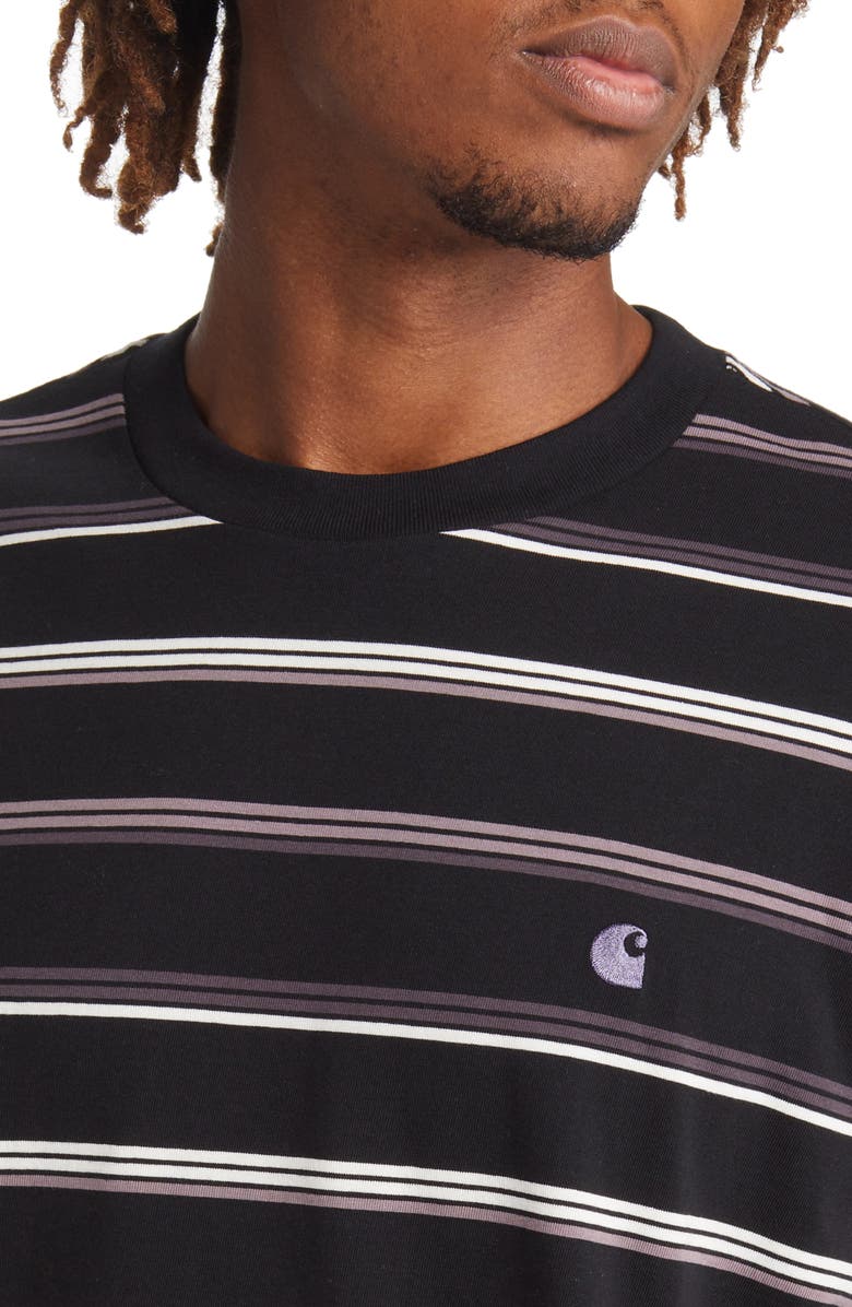 Carhartt Work In Progress Men's Vonn Stripe Cotton Crewneck T-Shirt, Alternate, color, 