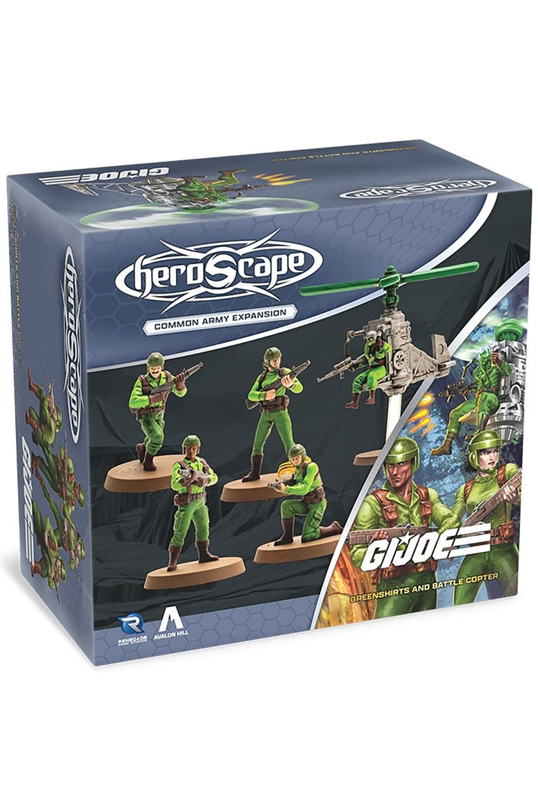 GI JOE Heroscape, Greenshirts & Battle Copter Expansion, Main, color, Multicolored