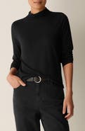 Eileen Fisher Funnel Neck Long Sleeve T-Shirt
