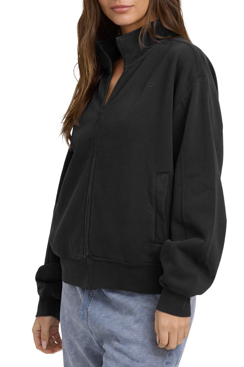 The Avery Brushed Cotton Blend Fleece Sweatshirt, Alternate, color, BLASTED BLUE