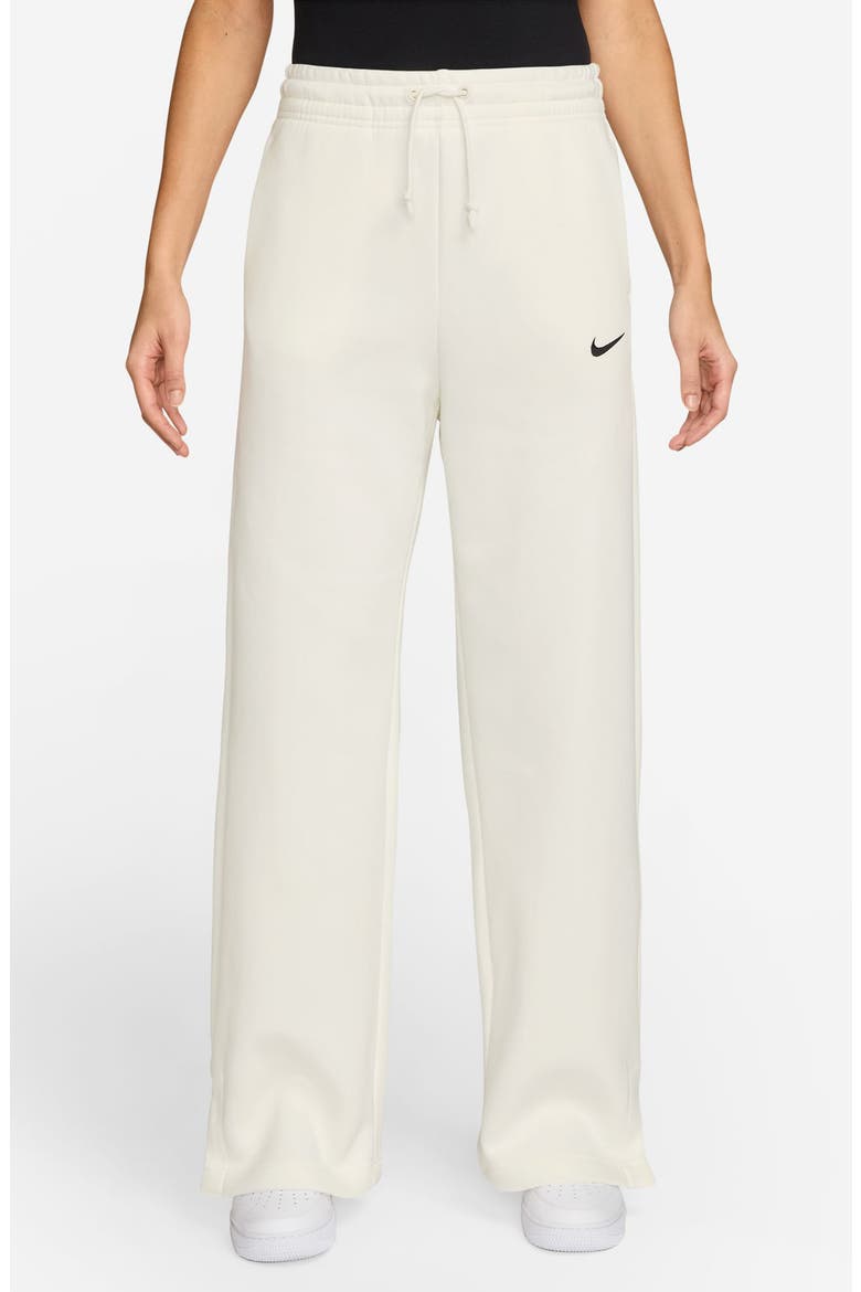 Sportswear Phoenix High Waist Wide Leg Sweatpants, Main, color, SAIL/BLACK