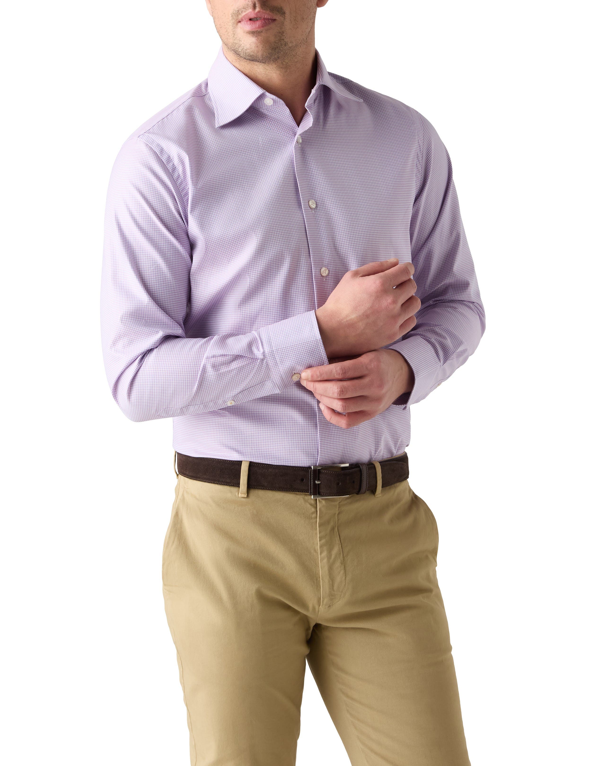 Madison Check Light Weight Poplin Shirt in Contemporary fit - image 5