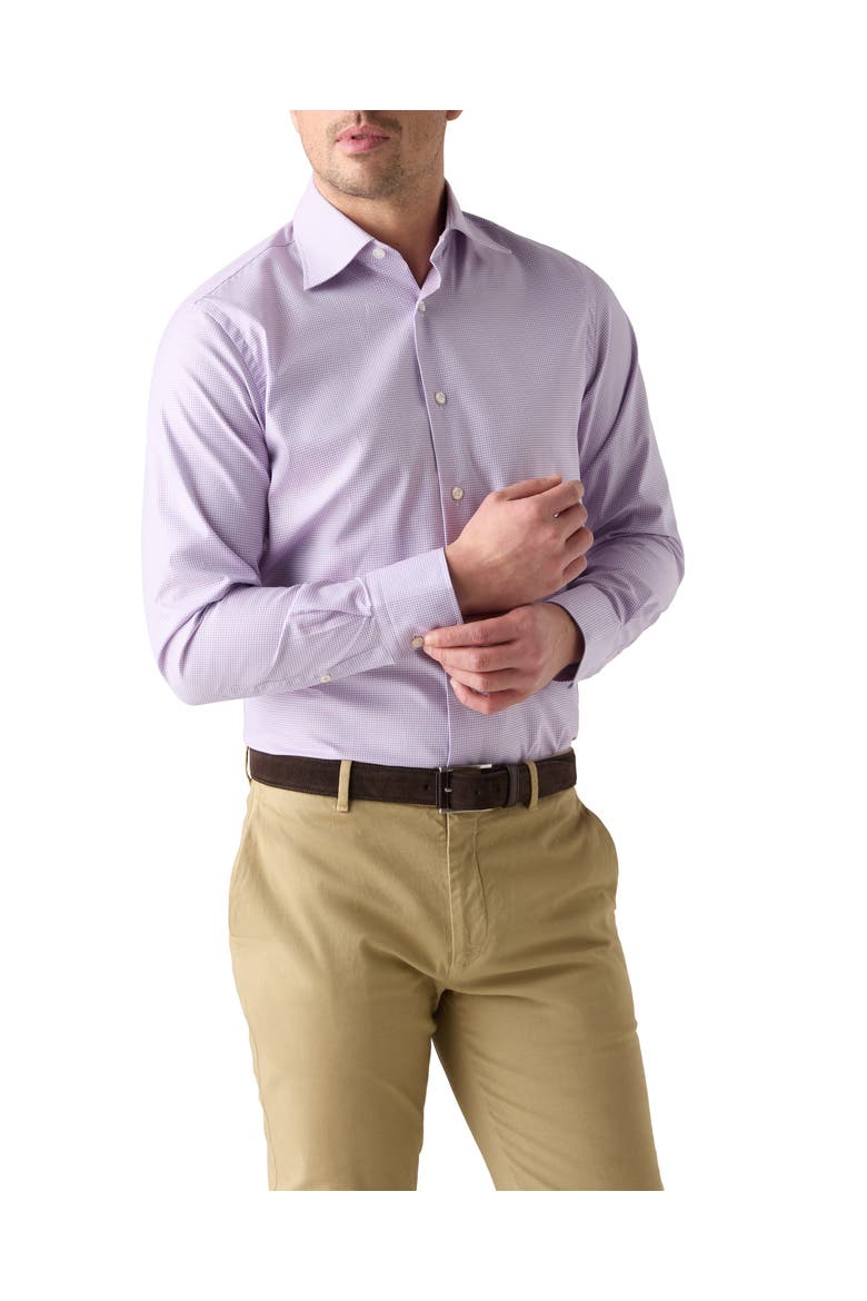 Madison Check Light Weight Poplin Shirt in Contemporary fit, Main, color, Pink