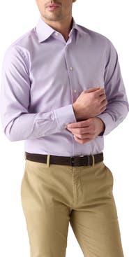 Robert Talbott Madison Check Light Weight Poplin Shirt in Contemporary fit