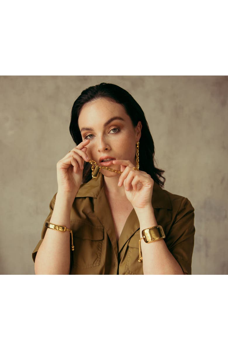 ZARUX Modern Day Necklace, Alternate, color, Yellow Gold