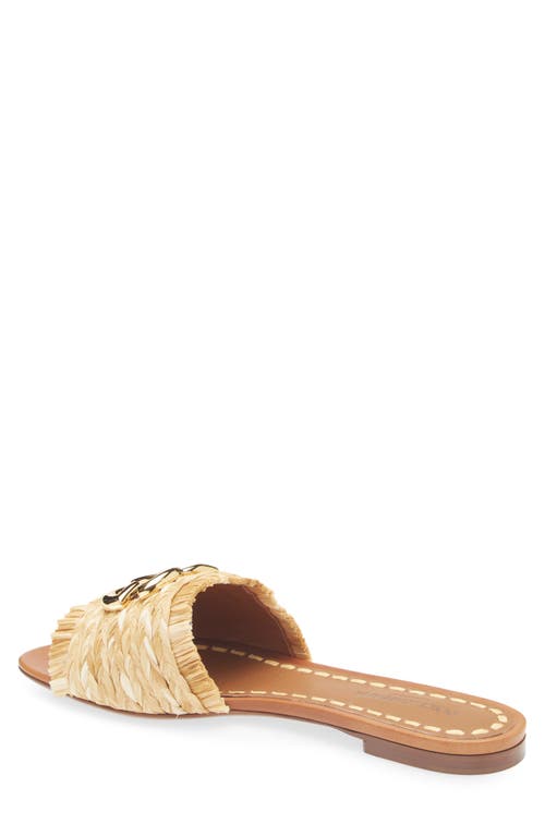 Dolce & Gabbana Woven Texture Slip-on Sandal In Neutral