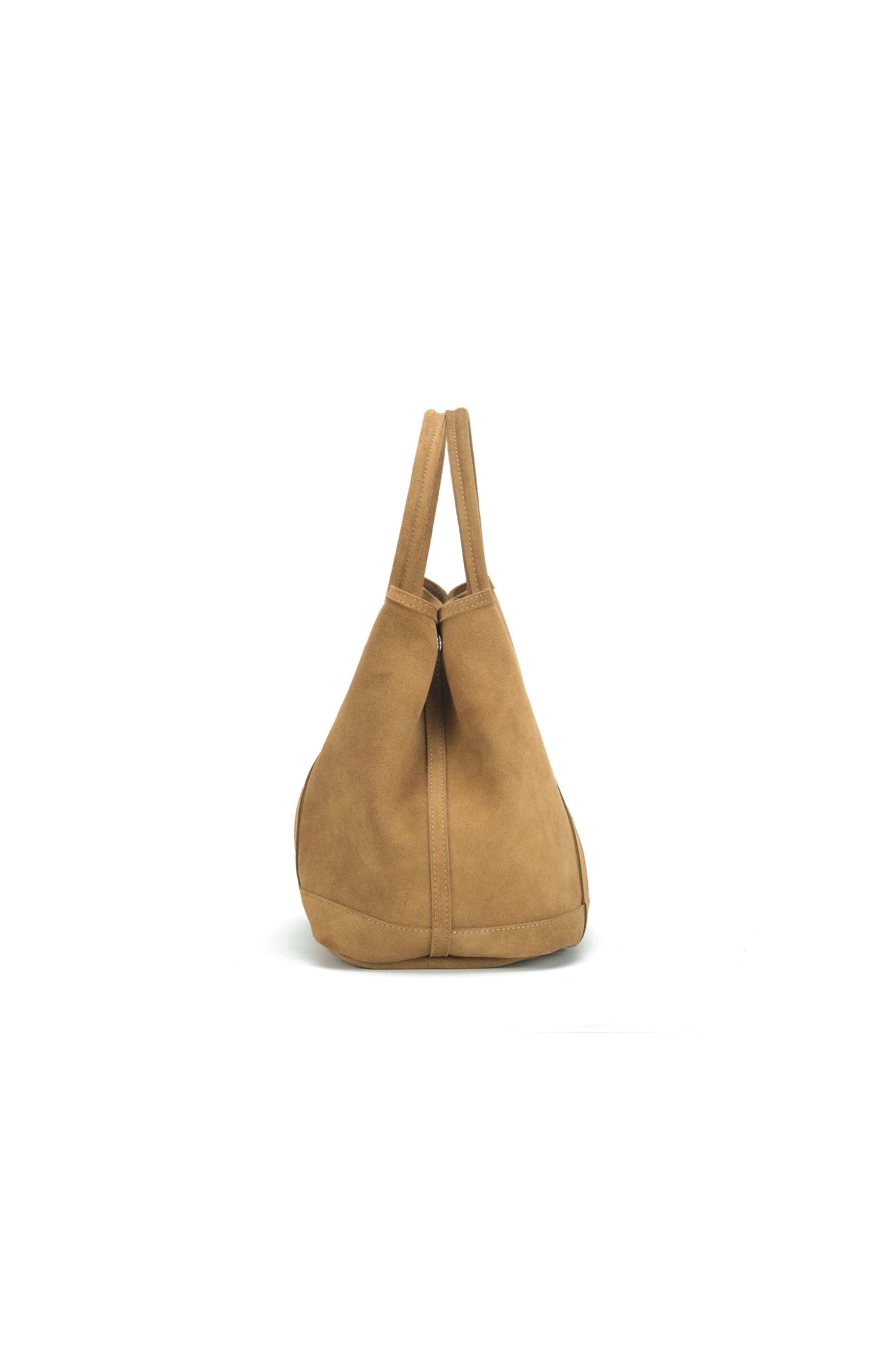 Ezra Arthur Audrey Nubuck Suede Leather Tote Bag, Alternate, color, Sand