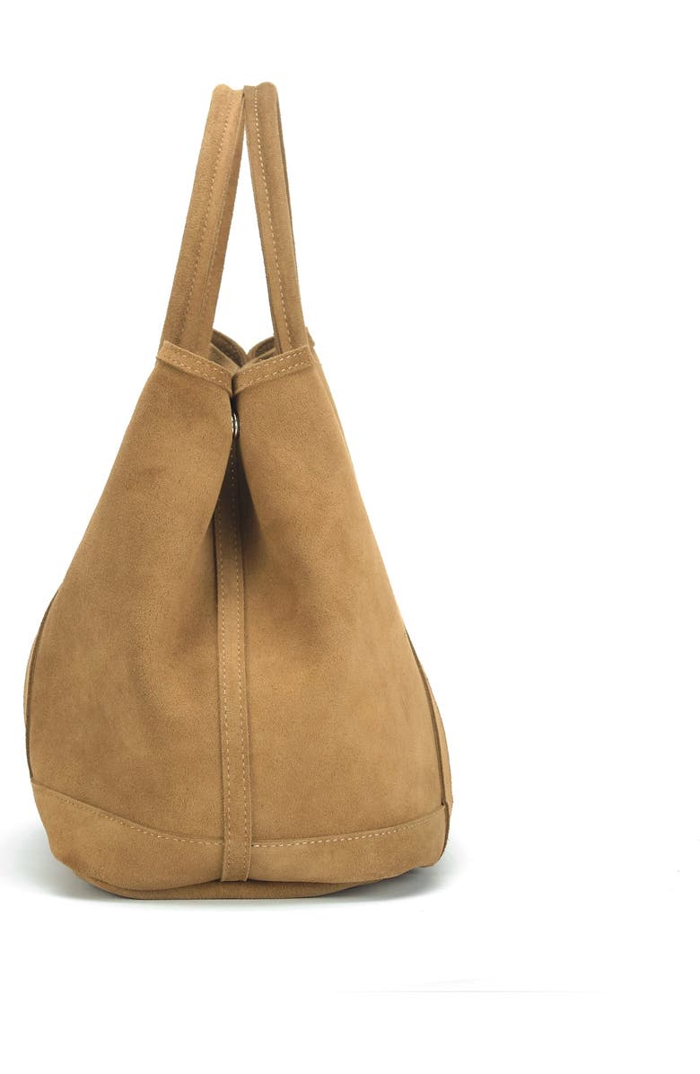 Ezra Arthur Audrey Nubuck Suede Leather Tote Bag, Alternate, color, Sand