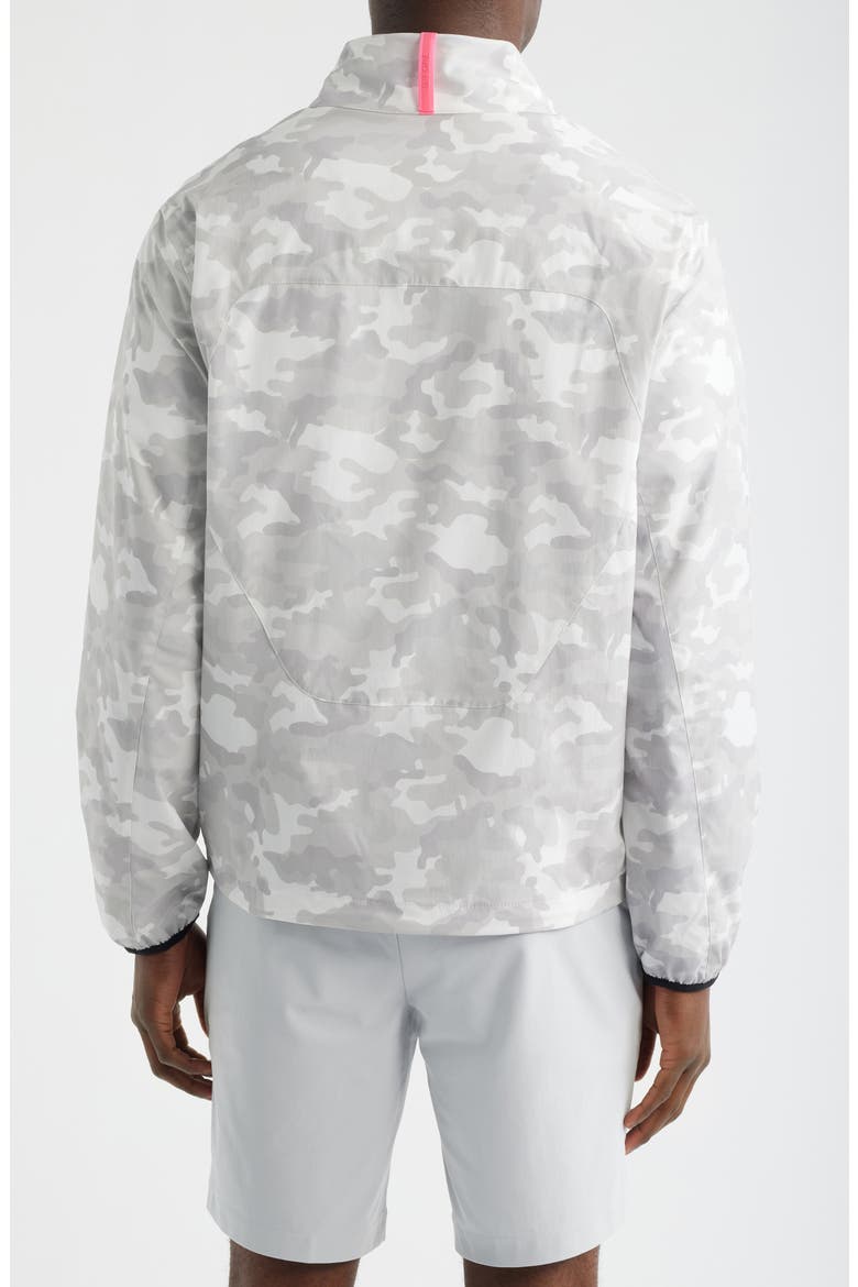 Parachute Camo Water Repellent Golf Windbreaker, Alternate, color, SNOW CAMO