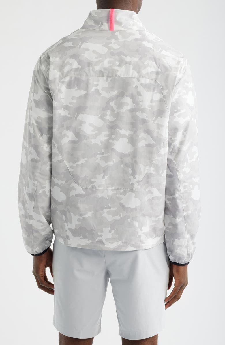 G/FORE Parachute Camo Water Repellent Golf Windbreaker, Alternate, color, Snow Camo