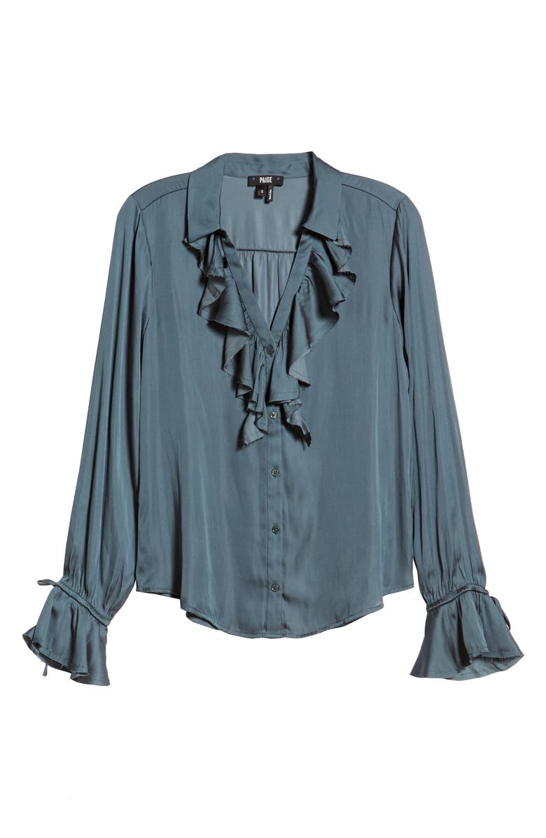 PAIGE Nevynne Ruffle Blouse, Alternate, color,