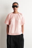 COS Gathered Short-sleeved Cotton Top