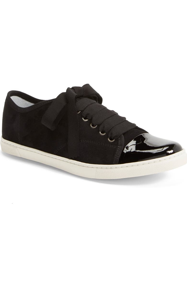 Lanvin Cap Toe Suede Sneaker, Main, color,