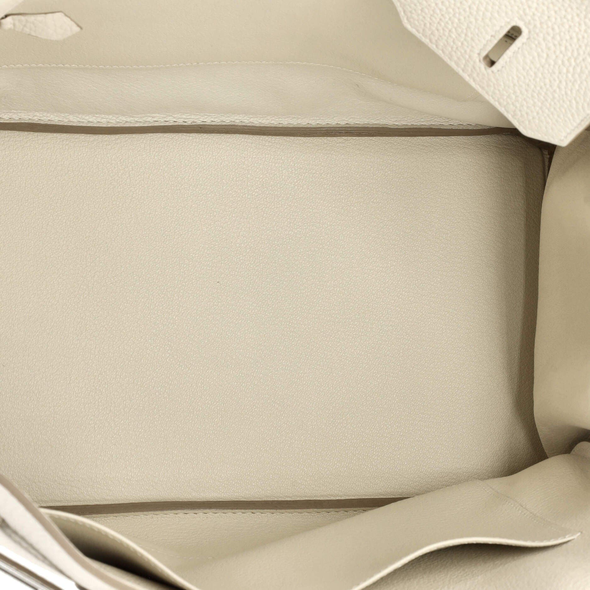 Pre-Owned Hermes Birkin Handbag Light Togo with Palladium Hardware 35, Alternate, color, 