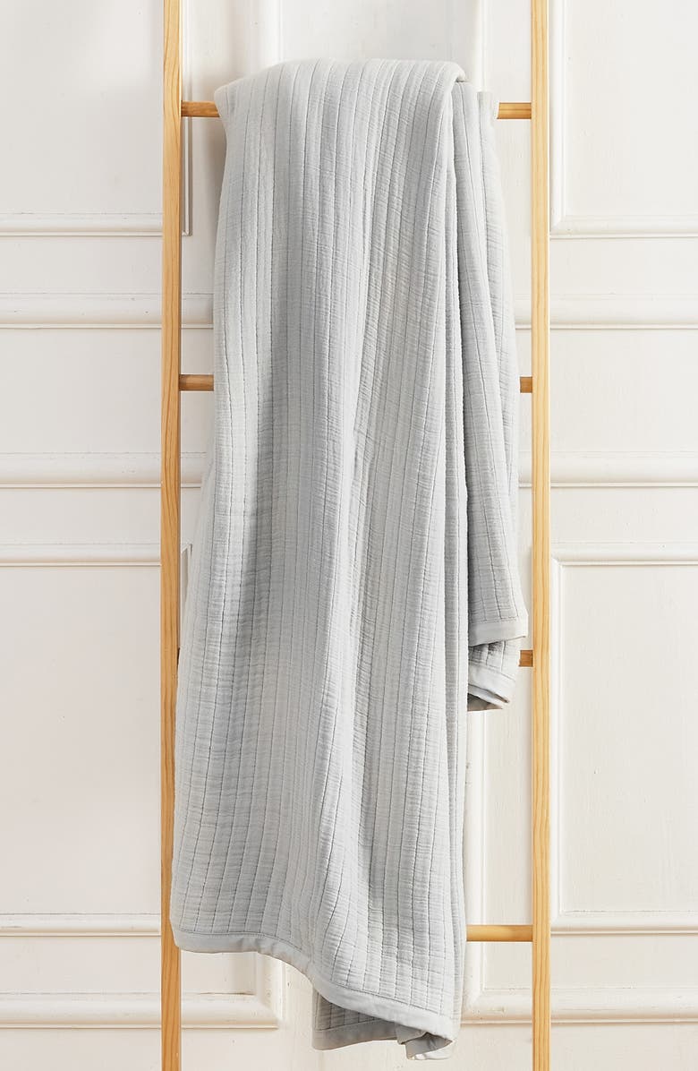 MELANGE HOME Cloud Cotton Gauze Blanket, Alternate, color, Grey