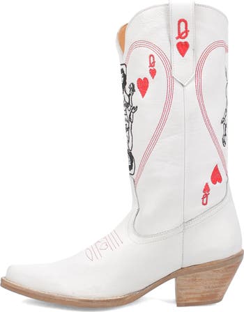 Queen a Hearts Western Boot