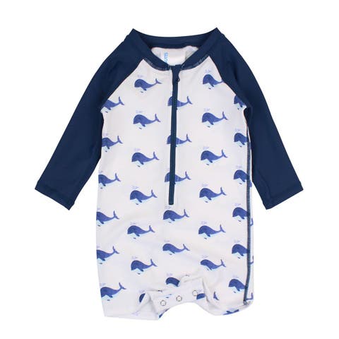Boys Long Sleeve One Piece Rash Guard