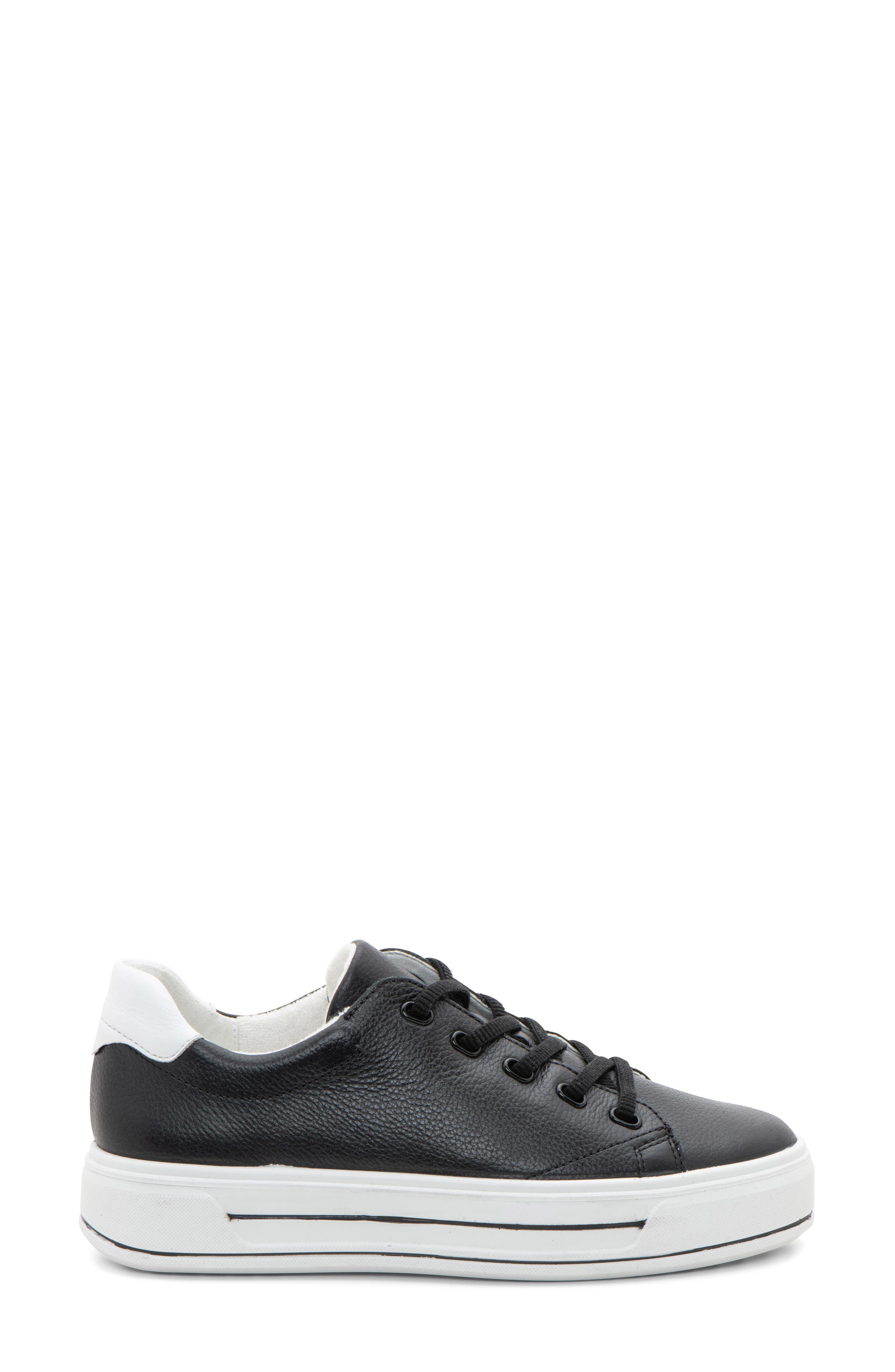ara Crystal Platform Sneaker, Alternate, color, Black