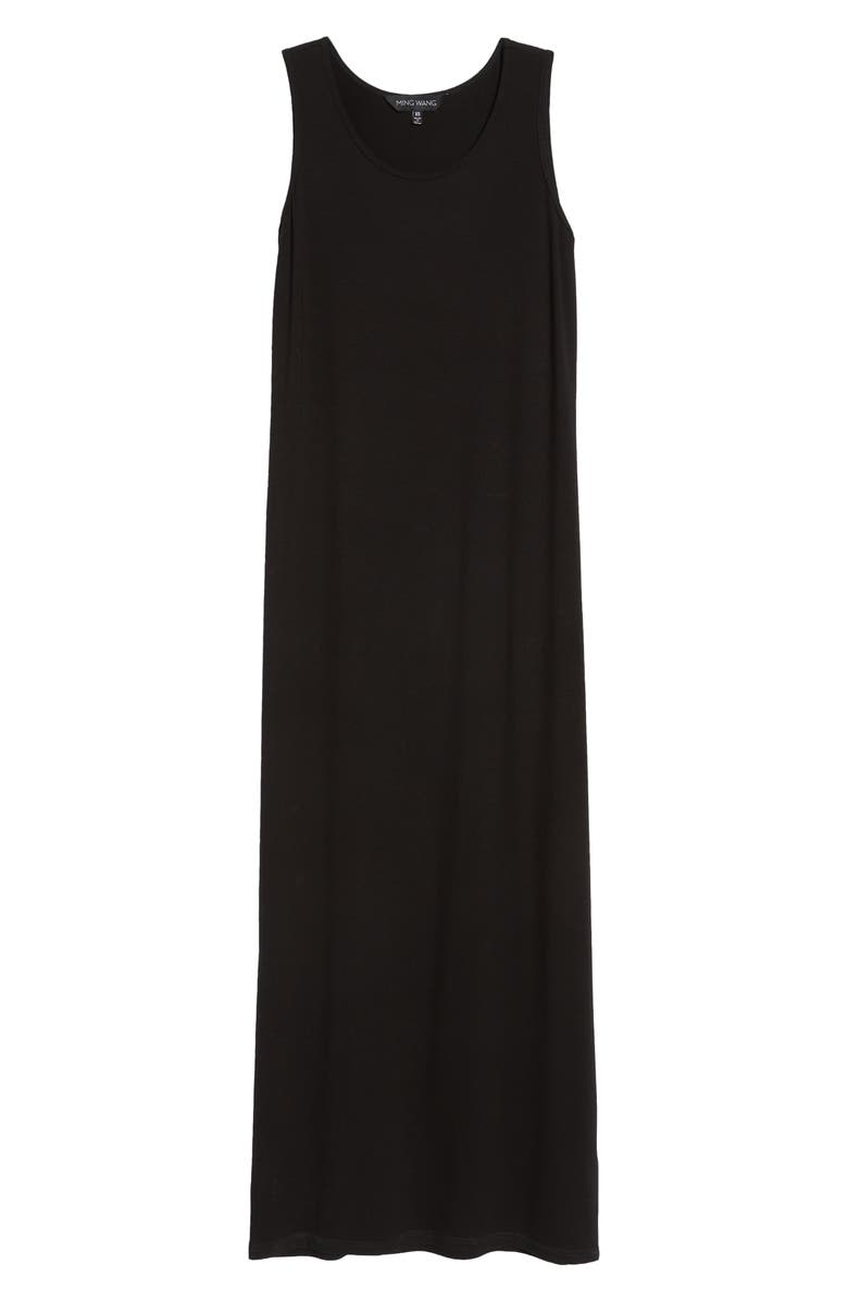 Ming Wang Sleeveless Jersey Midi Dress, Alternate, color,