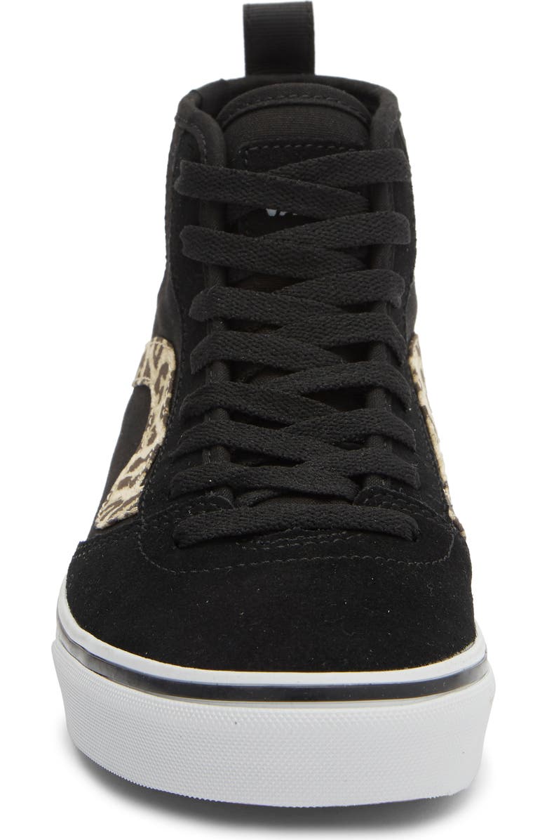 Vans Ashwood High Top Sneaker, Alternate, color, Leopard Black