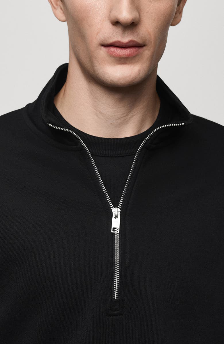 MANGO Half Zip Pullover, Alternate, color, 