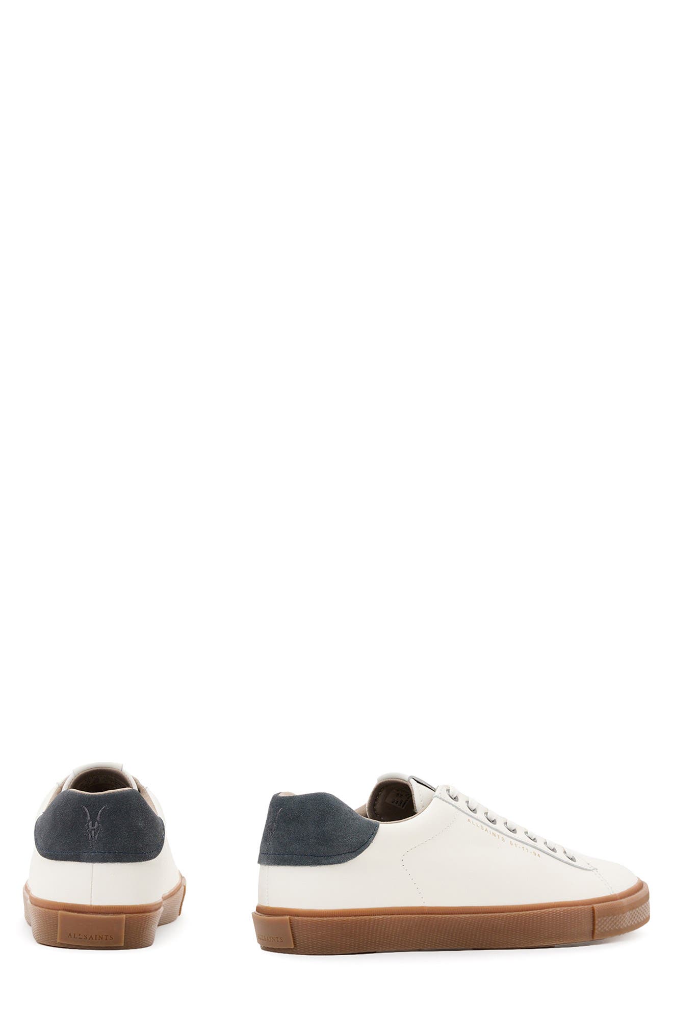 AllSaints Brody Low Top Sneaker, Alternate, color, White/ Dark Grey