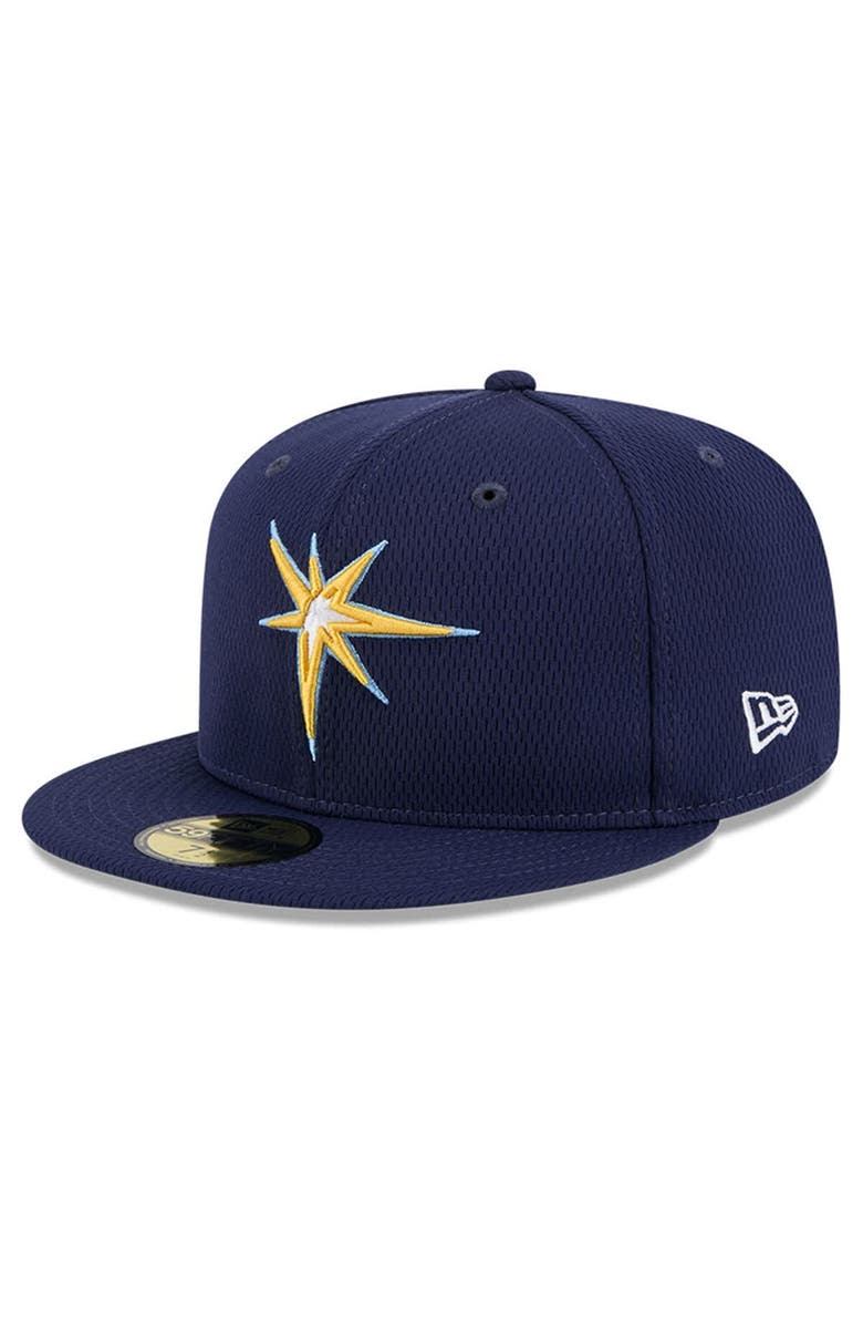 New Era Men's New Era Navy Tampa Bay Rays 2025 MLB Clubhouse 59FIFTY Fitted Hat, Main, color, 