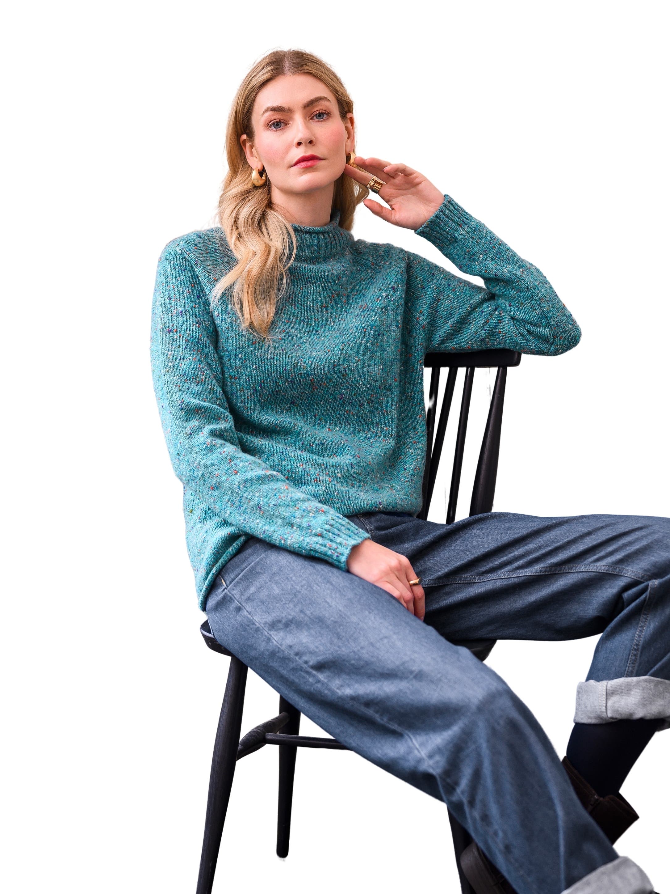 Donegal Mock Neck Sweater - image 2