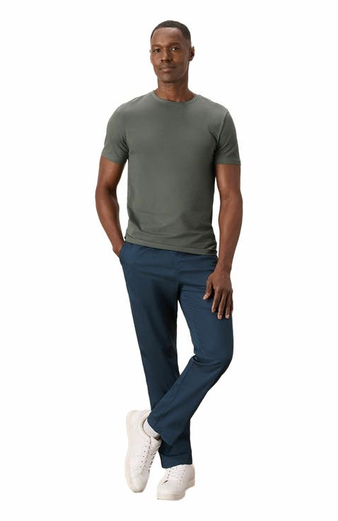 Luxe Stretch Jersey Slim Crew Neck Tee
