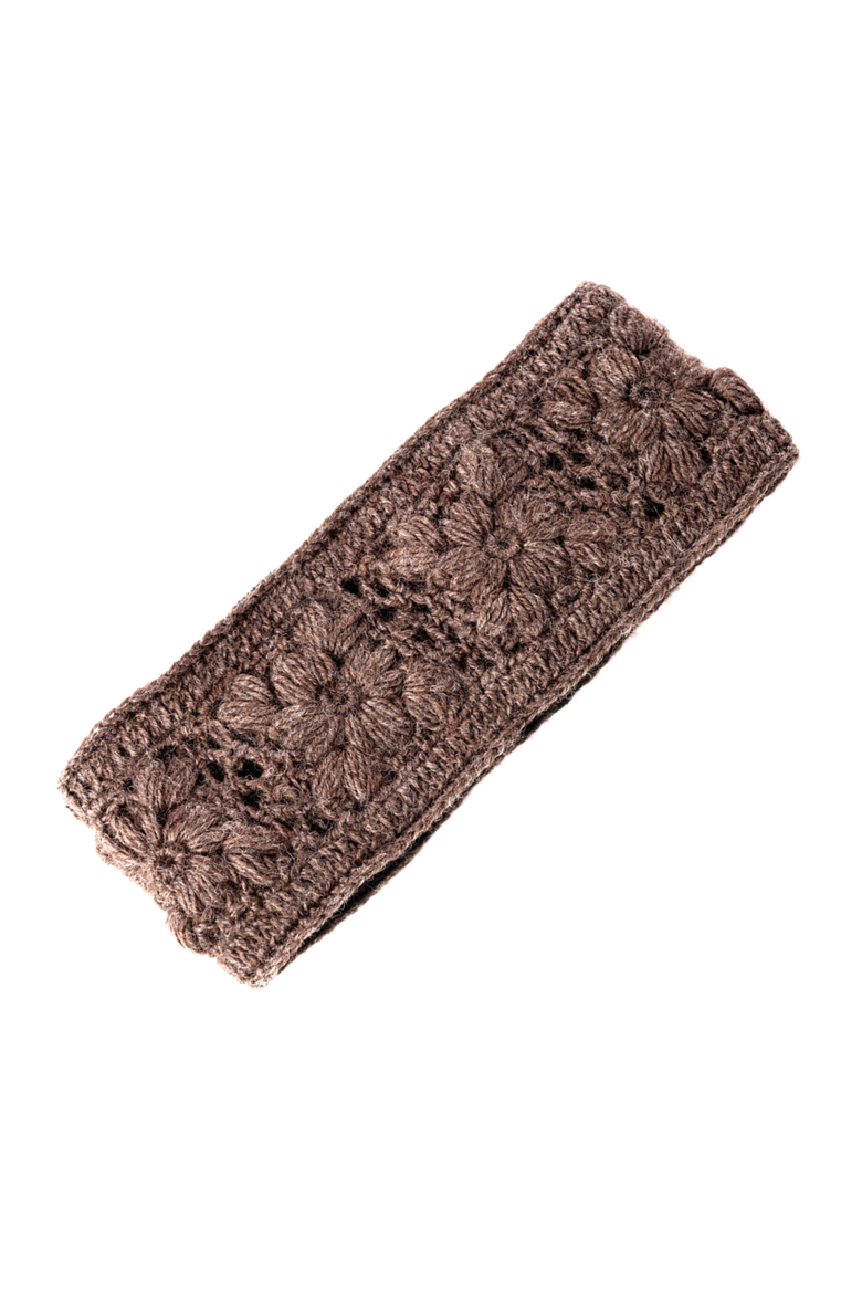 Flower Crochet Headband- SOLIDS, Alternate, color, White
