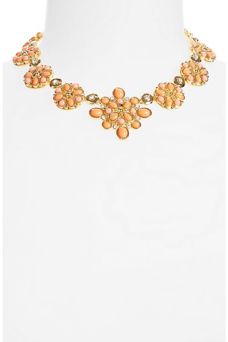 Medallion Frontal Necklace, Alternate, color, GOLD