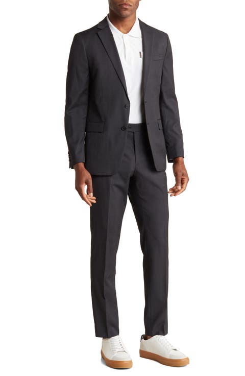 Two Button Wool Blend Two-Piece Suit Set