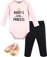 Hudson Baby Girl's Long-Sleeve Bodysuit, Pants, and Footwear Outfit