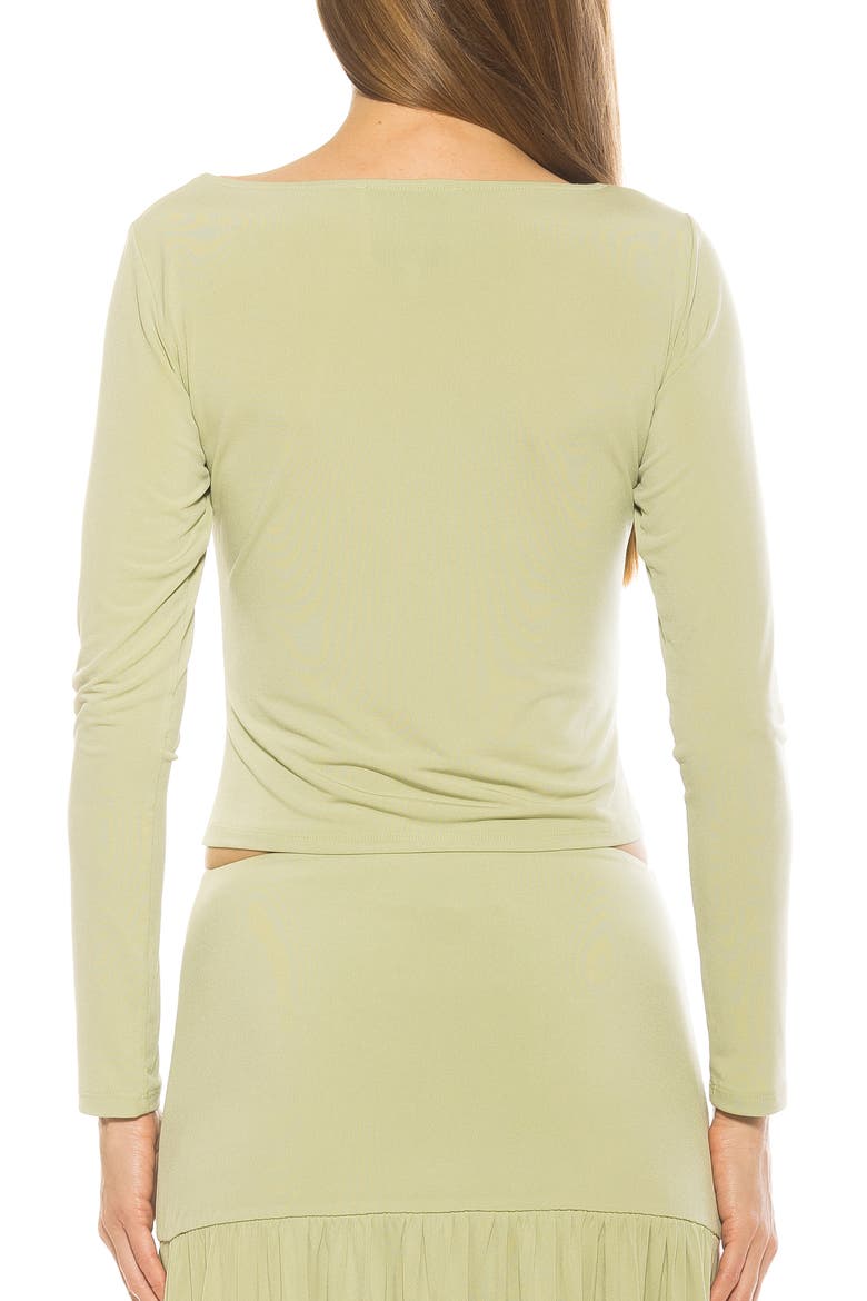 Dahlia Boat Neck Top, Alternate, color, SAGE